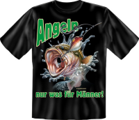 Angeln nur was für Männer - Fun T-Shirt,...