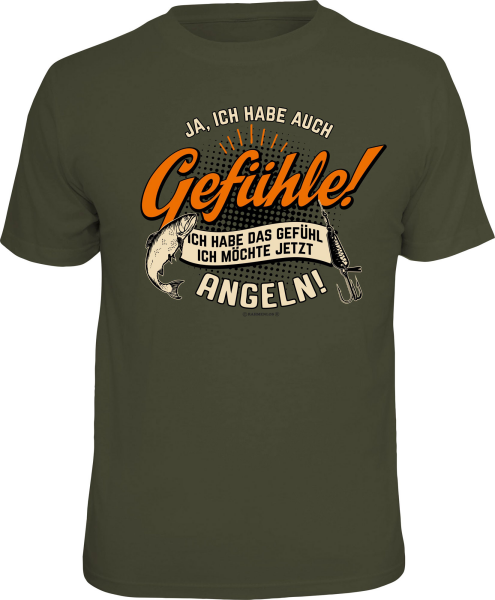 T-Shirt - Angler - Gefühle - Shirt - Größe wählbar S M L XL XXL