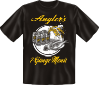 Angler 7 Gänge Grill Bier - Fun Spruch T-Shirt in...
