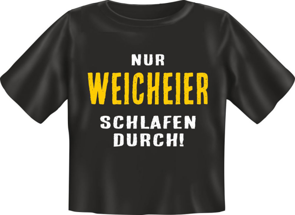 Baby-Shirt - Nur Weicheier schlafen durch - Fun T-Shirt - Grössen S-M-L