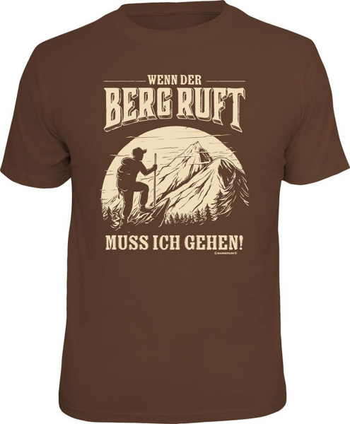 Bergsteigen - Wenn der Berg ruft - T-Shirt - Größe S M L XL XXL
