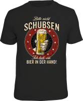 Bier - schubsen - T-Shirt / Shirt Größe...