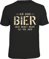 T-Shirt - Bier - ich mag Bier - Shirt - Größe...