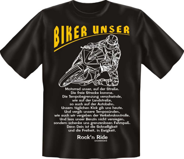 Biker Unser Motorrad - Fun T-Shirt, Grössen S-M-L-XL-XXL