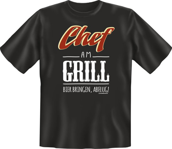 Chef am Grill T-Shirts - Grössen S M L XL XXL