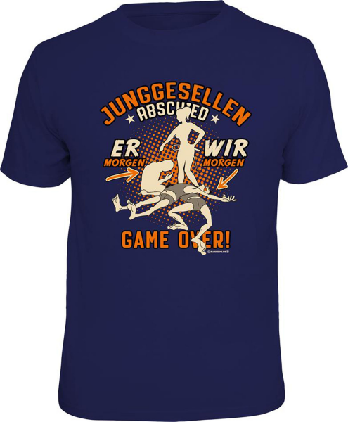 Ehe - Game over Team - T-Shirt Grössen S-M-L-XL-XXL - Fun Sprüche Shirt