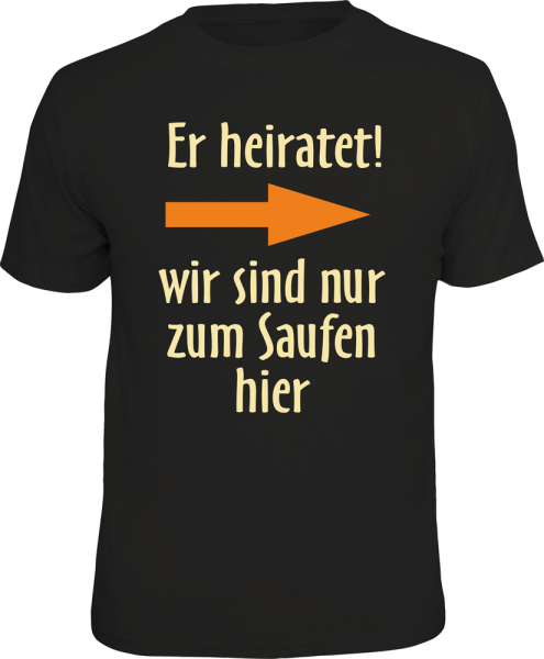 er heiratet! rechts T-Shirts - Grössen S M L XL XXL
