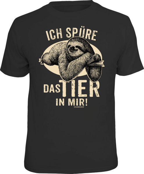 T-Shirt - Faultier - das tier in mir - Shirt - Größe wählbar S M L XL XXL