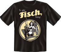 Es gibt Fisch, Baby! - Fun Spruch T-Shirt in den...