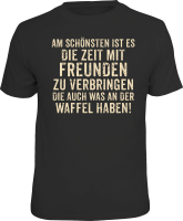 T-Shirt - Freunde - an der Waffel - Shirt -...