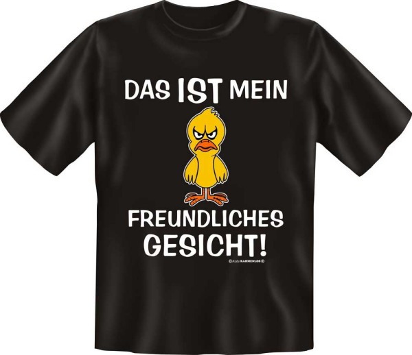 Freundliches Gesicht - Fun T-Shirt, Grössen S-M-L-XL-XXL