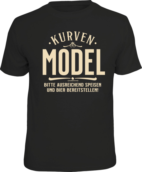 T-Shirt - Fun - Kurvenmodel - Shirt - Größe wählbar S M L XL XXL