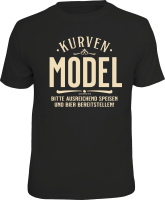 T-Shirt - Fun - Kurvenmodel - Shirt - Größe...