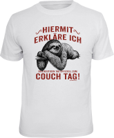 T-Shirt - Fun - Couchtag - Shirt - Größe...