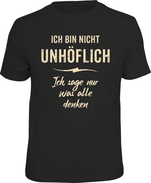 Fun Shirt - unhöflich - T-Shirt / Shirt Größe wählbar S M L XL XXL