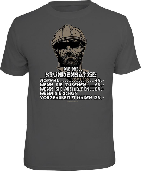 Fun Shirt - Stunden - T-Shirt / Shirt Größe wählbar S M L XL XXL