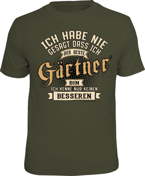 T-Shirt - Gärtner - Der Beste - Shirt - Größe wählbar S M L XL XXL
