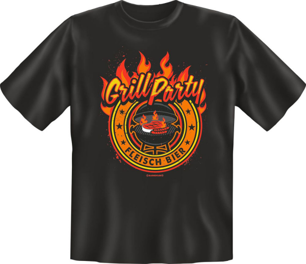 Grillen - Grill Party - Fun T-Shirt - Grössen S-M-L-XL-XXL
