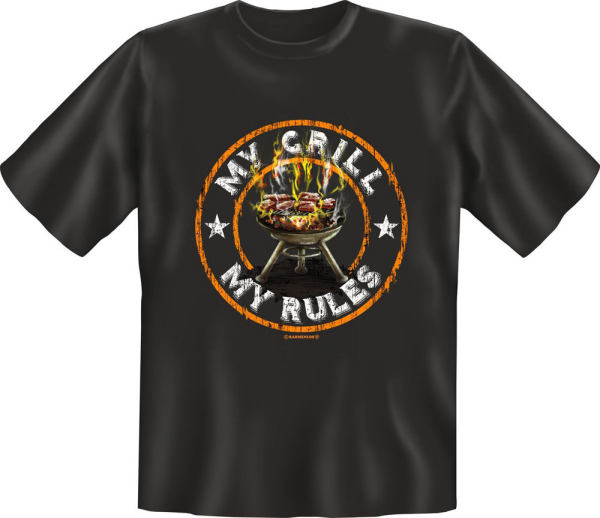Grillen - My Grill My Rules - Fun T-Shirt - Grössen S-M-L-XL-XXL