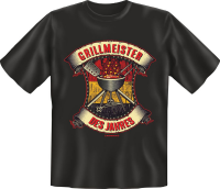 Grillen - Grillmeister des Jahres - Fun T-Shirt -...