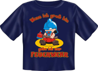 Wenn ich gross bin Feuerwehr - Baby Fun-T-Shirt,...