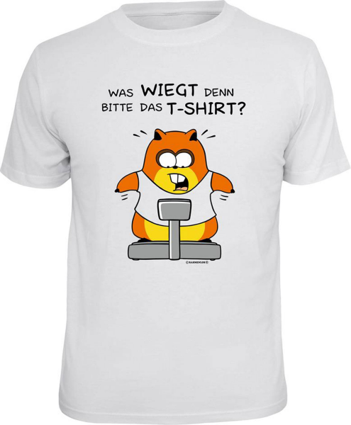 Hamster Goldhamster - Was wiegt das T-Shirt? - T-Shirt - Größe S M L XL XXL