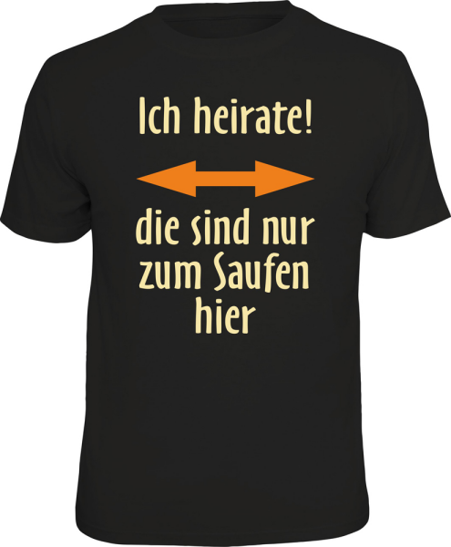 ich heirate! T-Shirts - Grössen S M L XL XXL