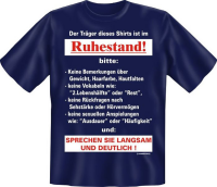 ist im Ruhestand - Fun T-Shirt, Grössen S-M-L-XL-XXL