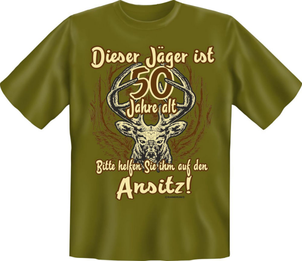 Jäger - Jäger über 50 - Fun T-Shirt - Grössen S-M-L-XL-XXL