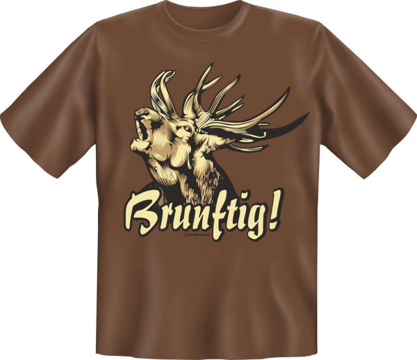 Jäger - Brunftig! - Fun T-Shirt - Grössen S-M-L-XL-XXL