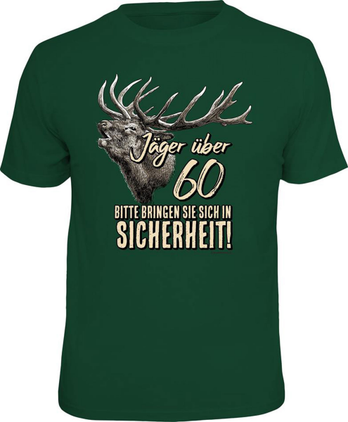 Jäger über 60 - T-Shirt - Größe S M L XL XXL