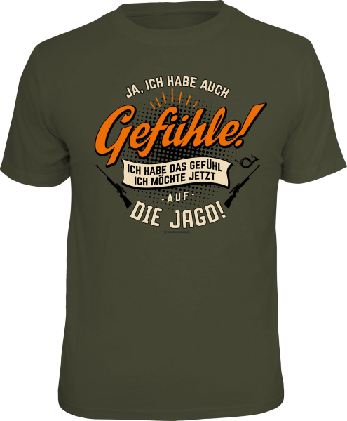 T-Shirt - Jäger - Jagdgefühle - Shirt - Größe wählbar S M L XL XXL