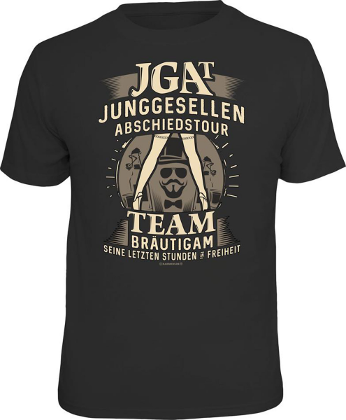 JGA - Team Bräutigam - T-Shirt - Größe S M L XL XXL