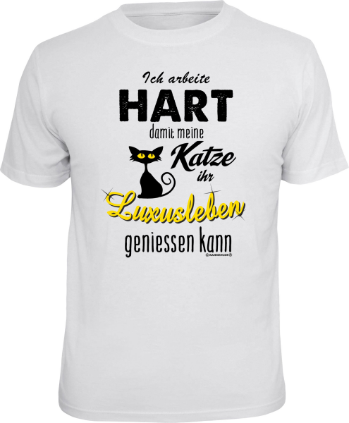 T-Shirt - Katze - Luxusleben - Shirt - Größe wählbar S M L XL XXL
