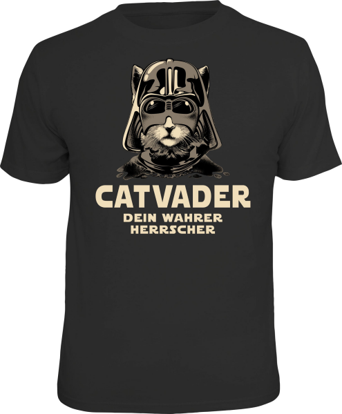 T-Shirt - Katze - Catvader - Shirt - Größe wählbar S M L XL XXL