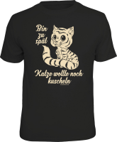 Katze - wollte kuscheln - T-Shirt / Shirt...
