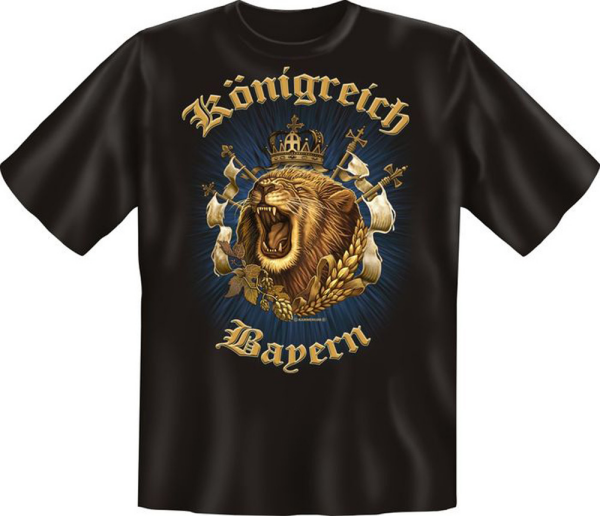 Königreich Bayern - Fun T-Shirt, Grössen S-M-L-XL-XXL