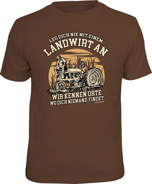 Landwirt - nie anlegen - T-Shirt Grössen S-M-L-XL-XXL - Fun Sprüche Shirt