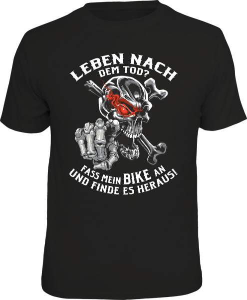 Leben nach Tod Bike T-Shirts - Grössen S M L XL XXL