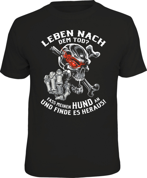 Leben nach Tod Hund T-Shirts - Grössen S M L XL XXL