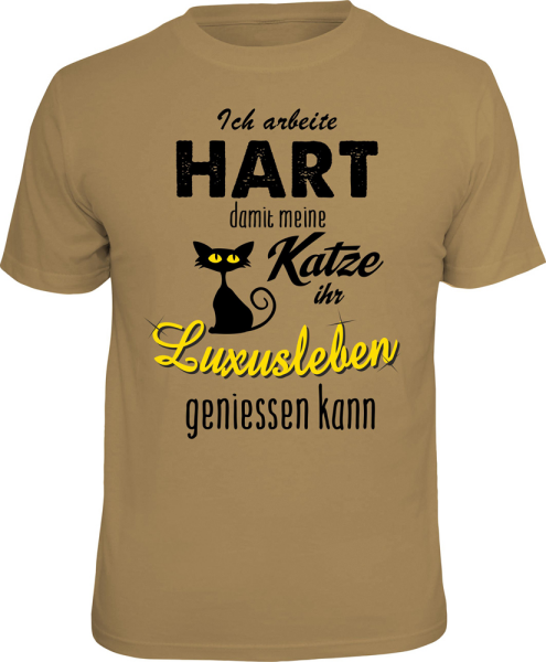 Luxusleben Katze T-Shirts - Grössen S M L XL XXL
