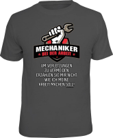 Mechniker - Warnung - T-Shirt Grössen S-M-L-XL-XXL -...