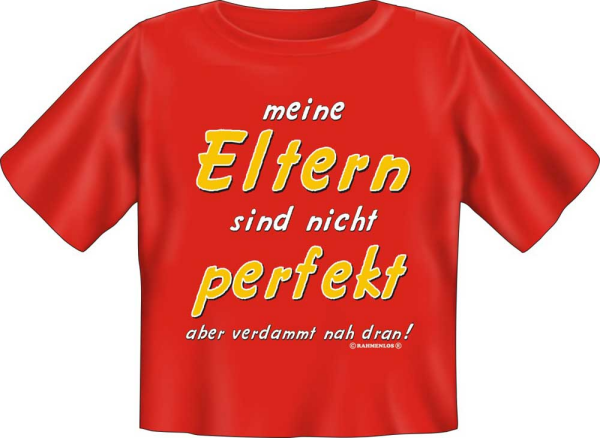 Meine Eltern, nicht perfekt - Baby Fun-T-Shirt, Grössen S-M-L