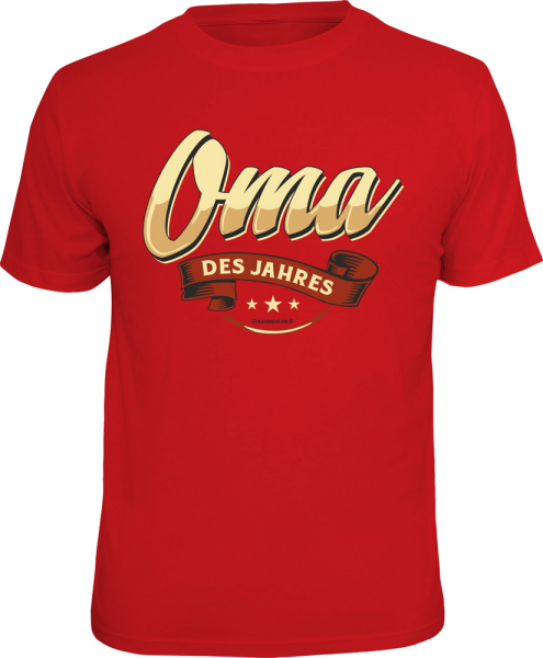 Oma des Jahres T-Shirts - Grössen S M L XL XXL