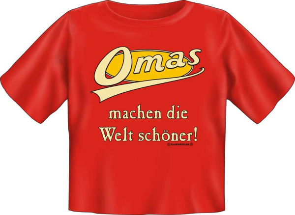 Omas machen die Welt schöner - Baby Fun-T-Shirt, Grössen S-M-L