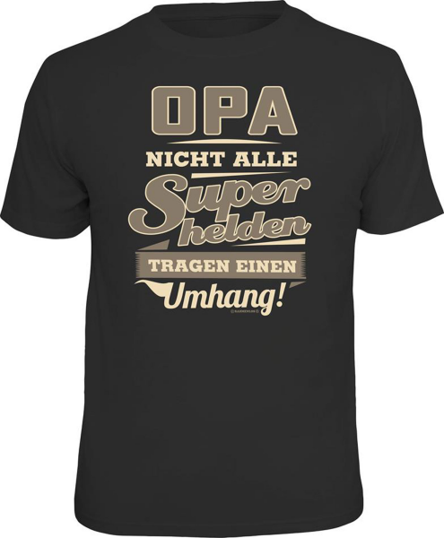 Opa - Superheld - T-Shirt - Größe S M L XL XXL