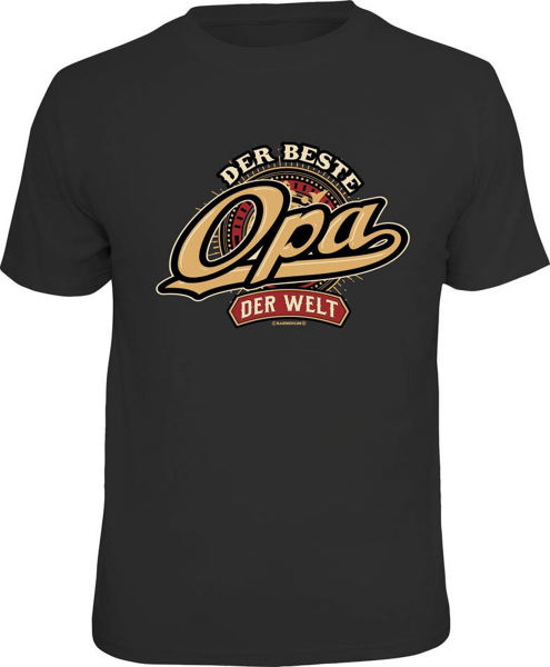 Opa - beste Opa der Welt - T-Shirt Grössen S-M-L-XL-XXL - Fun Sprüche Shirt