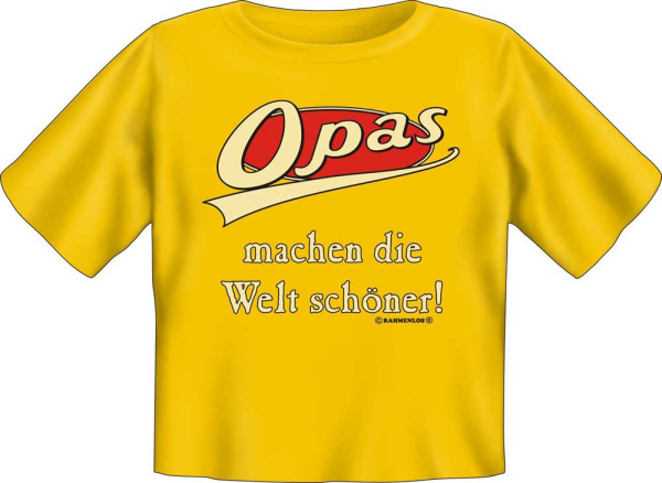 Opas machen die Welt schöner - Baby Fun-T-Shirt, Grössen S-M-L