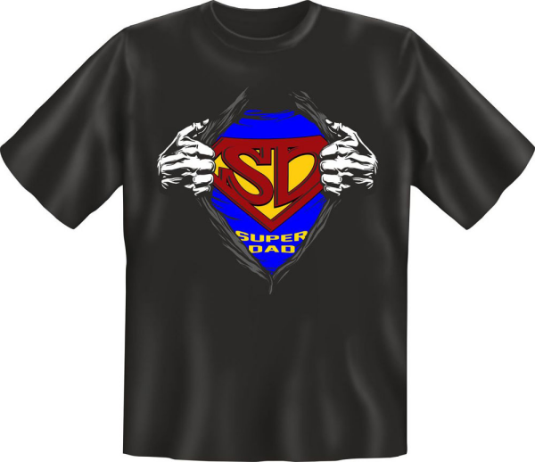Papa - SD - Superdad - Fun T-Shirt - Grössen S-M-L-XL-XXL