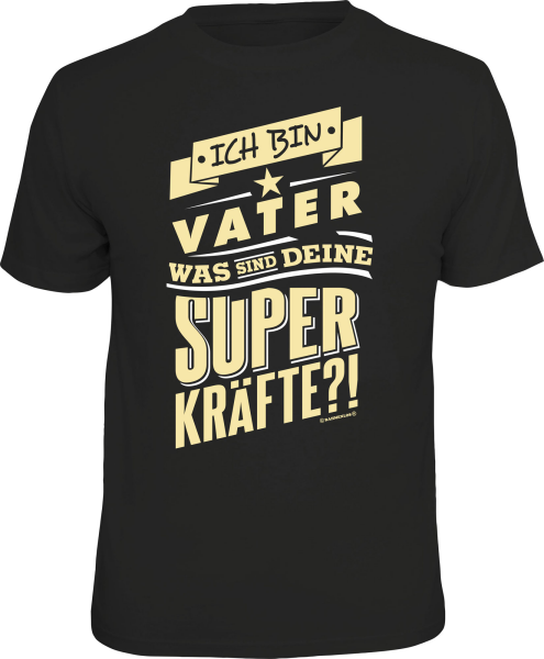 T-Shirt - Papa - Superkräfte - Shirt - Größe wählbar S M L XL XXL